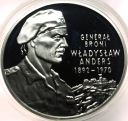 10 zł złotych 2002 Generał Władysław Anders maki SREBRO