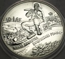 10 zł złotych 2003 10 lat WOŚP Wielka Orkiestra Świątecznej Pomocy SREBRO
