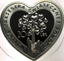 10 zł złotych 2012 20 lat WOŚP SERCE SREBRO
