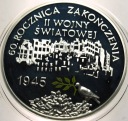 10 zł złotych 2005 60 rocznica zakończenia II Wojny Światowej SREBRO