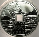 10 zł złotych 2008 Pekin Olimpiada Reprezentacja OTWÓR SREBRO