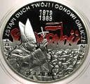 10 zł złotych 2009 Wybory 4 VI 1989 Solidarność Jan Paweł II SREBRO