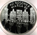10 zł złotych 2008 MARZEC 1968 40 rocznica marca '68 SREBRO
