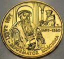 2 zł złote 1999 Jan Łaski Reformator Kościoła