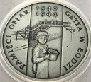 20 zł złotych 2004 GETTO Pamięci ofiar Getta w Łodzi SREBRO