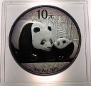 Chiny 10 yuan juanów 2011 PANDA uncja 1 oz FABULOUS SREBRO