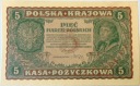 1919 5 Pięć Marek Polskich II Serja DR