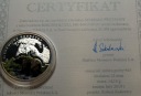 Symbole Przyrody NIEDŹWIEDŹ BRUNATNY Zwierzęta Mennica SREBRO