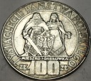 100 zł złotych 1966 Mieszko Dąbrówka Tysiąclecie Państwa Polskiego SREBRO