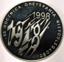 10 zł złotych 1998 Niepodległość 1918 SREBRO