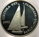 200000 zł złotych 1991 BARCELONA Igrzyska Olimpiada ŻEGLARSTWO SREBRO