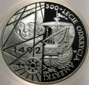 200000 zł złotych 1992 500-lecie odkrycia Ameryki Kolumb 1492 SREBRO
