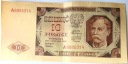 1948 10 zł Dziesięć Złotych, banknot seria A BARDZO RZADKI
