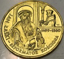 2 zł złote 1999 Jan Łaski Reformator Kościoła