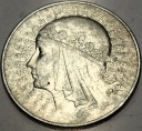 10 zł złotych 1933 Głowa Kobiety Polonia Jadwiga Babka SREBRO