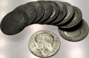 LOT ZESTAW 10 x 5 zł złotych Głowa Kobiety Polonia SREBRO