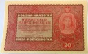 1919 20 Dwadzieścia Marek Polskich banknot II Serja EU