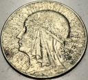 5 zł złotych 1933 Głowa Kobiety Polonia Jadwiga Babka SREBRO