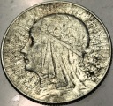 5 zł złotych 1934 Głowa Kobiety Polonia Jadwiga Babka SREBRO