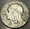 10 zł złotych 1932 Głowa Kobiety Polonia Jadwiga Babka SREBRO
