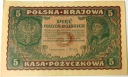 1919 5 Pięć Marek Polskich II Seria DM banknot