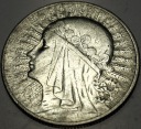 5 zł złotych 1932 Głowa Kobiety Polonia Jadwiga Babka SREBRO