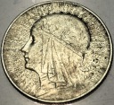 5 zł złotych 1933 Głowa Kobiety Polonia Jadwiga Babka SREBRO