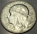 5 zł złotych 1934 Głowa Kobiety Polonia Jadwiga Babka SREBRO