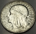 10 zł złotych 1932 Głowa Kobiety Polonia Jadwiga Babka SREBRO