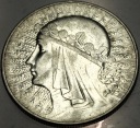 10 zł złotych 1933 Głowa Kobiety Polonia Jadwiga Babka SREBRO