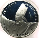 10 zł złotych 1998 Jan Paweł II 20-lecie pontyfikatu SREBRO