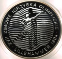 300000 zł złotych 1993 Zimowe Igrzyska Lillehammer SREBRO
