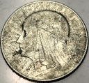 5 zł złotych 1933 Głowa Kobiety Polonia Jadwiga Babka SREBRO