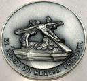 Medal Stacja 11 XI Droga Krzyżowa Jezus do Krzyża Przybity VERITAS SREBRO