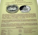 Jan Paweł II 2008 Audiencja dla delegatów Solidarności Człowiek... SREBRO