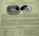Jan Paweł II 2008 Pielgrzym pokoju Człowiek który zmienił Świat SREBRO