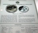 USA 1 dolar Dollar 1991 KOREA Wojna Koreańska SREBRO
