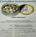 Wspólna Waluta Euro MONAKO Monaco 40 mm SREBRO