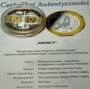 Wspólna Waluta Euro NIEMCY Deutschland 40 mm SREBRO