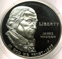 USA 1 dolar dollar 1993 MADISON James SREBRO