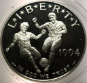 USA 1 dolar dollar 1994 Mistrzostwa Świata WORLD CUP FIFA USA 1994 SREBRO