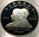 USA 1 dolar dollar 2003 Bracia Wright SREBRO