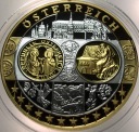 Wspólna Waluta Euro AUSTRIA Osterreich 40 mm SREBRO