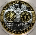 Wspólna Waluta Euro FRANCJA Republicue Francaise 40 mm SREBRO