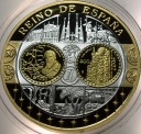 Wspólna Waluta Euro HISZPANIA Reino De Espana 40 mm SREBRO
