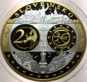 Wspólna Waluta Euro SŁOWACJA Slovensko 40 mm SREBRO