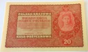 1919 20 dwadzieścia Marek Polskich II Seria DY banknot