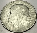5 zł złotych 1933 Głowa Kobiety Polonia Jadwiga Babka SREBRO