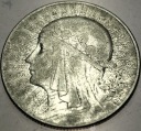5 zł złotych 1934 Głowa Kobiety Polonia Jadwiga Babka SREBRO