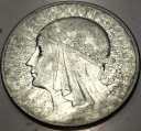 10 zł złotych 1932 Głowa Kobiety Polonia Jadwiga Babka SREBRO